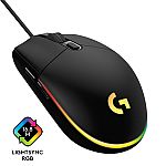 Logitech G203 Lightsync Wired Optical Gaming Mouse $19.90