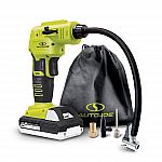 Sun Joe 24V Cordless Air Compressor + 1.3-Ah Battery (Refurbished) $19.72