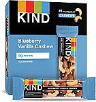 6 Count KIND Blueberry Vanilla & Cashew B bars $4.79