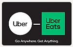 $100 Uber or Uber Eats eGift Card $90