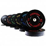 BalanceFrom Olympic Bumper Plate Weight Plate 370 lbs Set $369.99