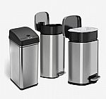 iTouchless 13-Gallon Automatic Touchless Trash Can $54.99 and more