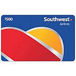 Southwest Airlines $500 eGift Card $430