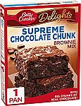 18 Oz Betty Crocker Delights Supreme Chocolate Chunk Brownie Mix $1.94