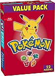 22-Count Pokemon Fruit Flavored Snacks $3.75