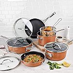 Gotham Steel Stackmaster Pots & Pans 10 Piece Cookware Set $70