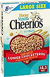 14.3-Oz Cheerios Cereal w/Whole Grain Oats (Honey Vanilla) $3.32 and more