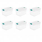 Sterilite 64 Qt. Latching Box White Set of 6 $45