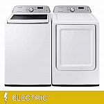 Samsung 4.5 cu. ft. Top-Load Washer with Active WaterJet and 7.4 cu. ft. ELECTRIC Dryer $1099