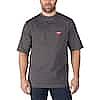 Milwaukee Men's Heavy Duty Short-Sleeve Pocket T-Shirt $8, Long-Sleeve $10