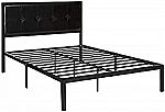 Zinus Cherie Faux Leather Classic Platform Bed Frame, Full $91.20