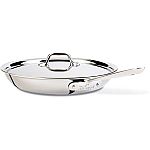 All-Clad 12" Fry Pan with Lid / Stainless (2nd Quality) $76 and more