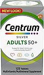 2 x 125 count Centrum Silver Multivitamin for Adults 50+ $12.10 and more