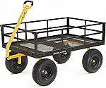 Gorilla Carts Heavy-Duty Steel Utility Cart, 1400-lbs. Capacity $137