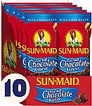 10-pack Sun-Maid Pure Milk Chocolate Covered Raisins Snacks 2 Oz $11.67