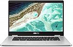 ASUS Chromebook C523 15.6" FHD NanoEdge Laptop (N3350 4GB 64GB C523NA-IH44F) $179.99