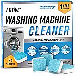 24-Pack Active Washing Machine Cleaner Descaler $12.76