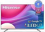Hisense 65" U75H 4K ULED TV $600