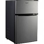 Whirlpool 3.1 cu ft Mini Stainless Steel Refrigerator $159.99