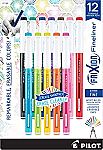 12 Count PILOT Pen 11452 FriXion Fineliner Erasable Marker Pens $10 and more