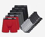 PUMA Men's 6PK Sportstyle Boxer Briefs $22.99 and more