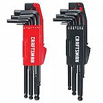 20-Piece CRAFTSMAN Hex Key Set $14.37