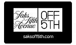 $20 Saks Fifth Avenue OFF 5TH eGift Card $12 and more