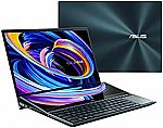 ASUS ZenBook Pro Duo UX582HM-XH96T 15.6” FHD OLED Touch Laptop (i9-11900H 32GB 1TB SSD RTX 3060) $1799.97