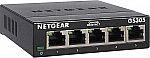 NETGEAR 5-Port Gigabit Ethernet Unmanaged Switch (GS305) $15