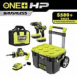 RYOBI ONE+ HP 18V Compact Brushless 3-Tool Combo Kit $159