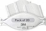 20-pk 3M Aura Particulate Respirator 9205+ N95 $12