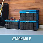 3-pk CleverMade 46L Collapsible Storage Bins with Lids $43.99