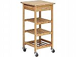 Oceanstar Design Group Bamboo Kitchen Trolley $30