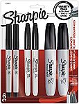 6-Count SHARPIE Permanent Markers $5.74