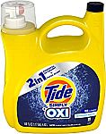 Amazon - $15 off $50: 150 Oz Tide Simply + Oxi Liquid Laundry Detergent (4 for $33) and more