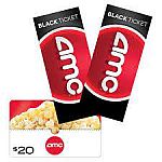 AMC Black Two Standard/Digital Movie Tickets, Plus $20 eGift Card $34