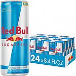 24-Pack Red Bull Energy Drink, Sugar Free $23