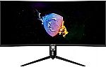 MSI 34" UWQHD 2K Curved Gaming Monitor (Optix MAG342CQPV) $179.99