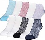 10-Pairs Gold Toe Women's Cushion No Show Socks $9