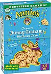 Annie's Organic Birthday Cake Bunny Graham Snacks, 7.5 oz $2.69