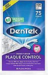 DenTek Plaque Control Floss Picks, X-Shaped Floss, 75 Count $2.21