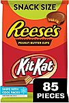 85 Pieces REESE'S and KIT KAT Milk Chocolate Assortment Snack Size $10.50 and more