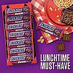 24-Pack 1.2 oz SNICKERS Peanut Brownie Squares Full Size Chocolate Candy Bar $17.81