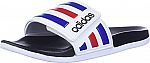 adidas Men's Adilette Comfort Adjustable Slides Sandal $10.49