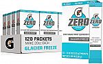 120-Pack Gatorade G Zero Powder, Glacier Freeze, 0.10 oz Packets $34