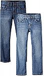 2-Pack The Children's Place Boys' Basic Straight Leg Jeans $15.60