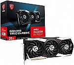 MSI Gaming Radeon RX 7900 XT Gaming Trio Classic 20G 320-Bit HDMI/DP Torx Fan 4 AMD RDNA 3 Graphics Card $778