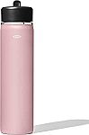 OXO Strive 24oz Wide Mouth Water Bottle with Straw Lid - Rose Quartz $15