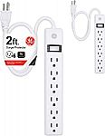 2-pack GE 6-Outlet Power Strip $8.89
