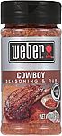 Weber Cowboy Seasoning, 5.6 Ounce Shaker $3.32
